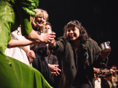 Hadestown's Eva Noblezada is all smiles at the curtain call.